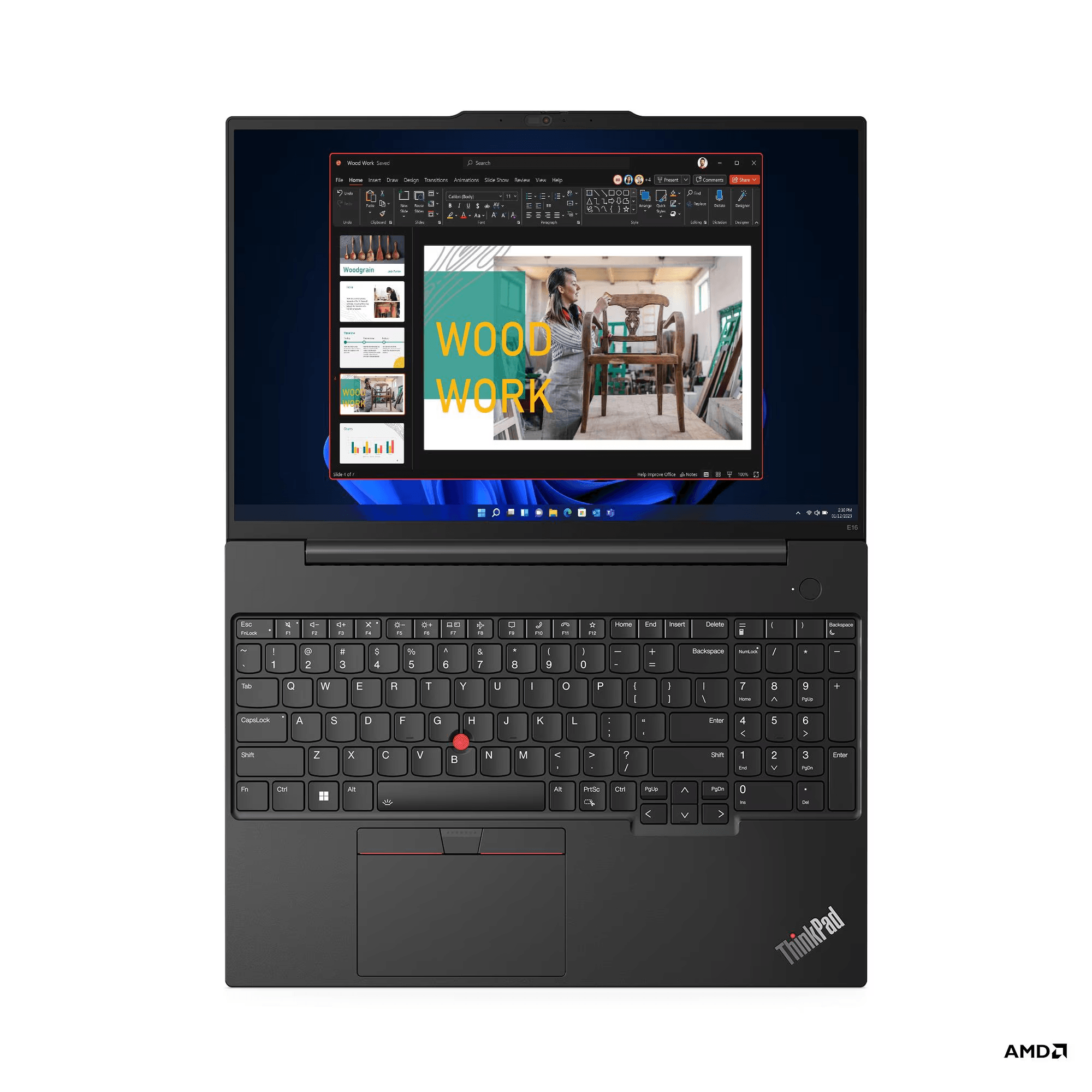 Lenovo ThinkPad E16 Gen1 AMD Ryzen 7 7730U 16GB 512GB SSD 16" WUXGA FreeDOS Dizüstü Bilgisayar 21JT0017TX