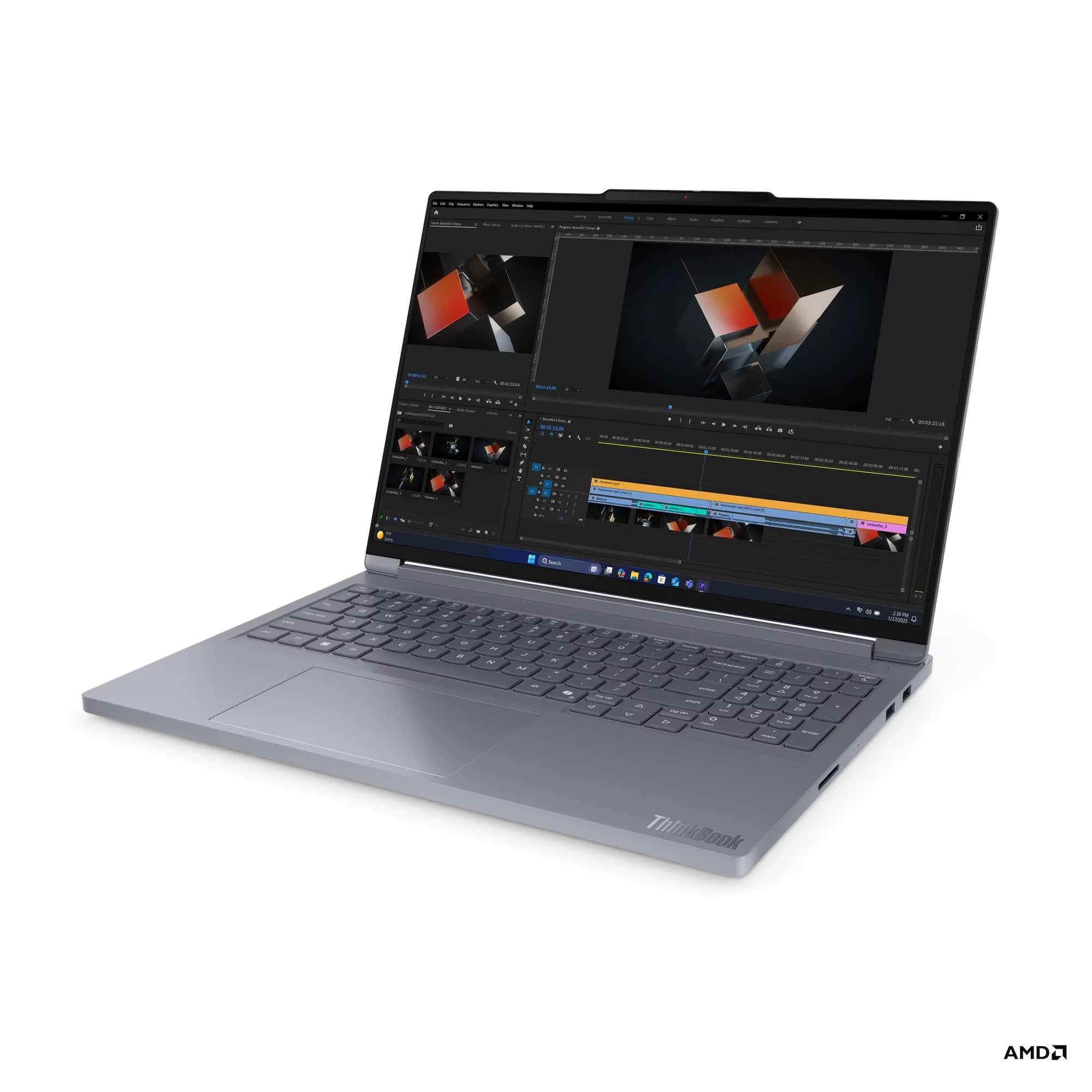 Lenovo ThinkBook 16p G16 ADR AMD Ryzen™ 9 8940HX 32GB 512GB SSD  8GB GDDR7 NVIDIA® GeForce RTX™ 5060 16" WQXGA 500Nits 240 Hz G-Sync EyeSafe FreeDOS Taşınabilir Bilgisayar 21U00014TX