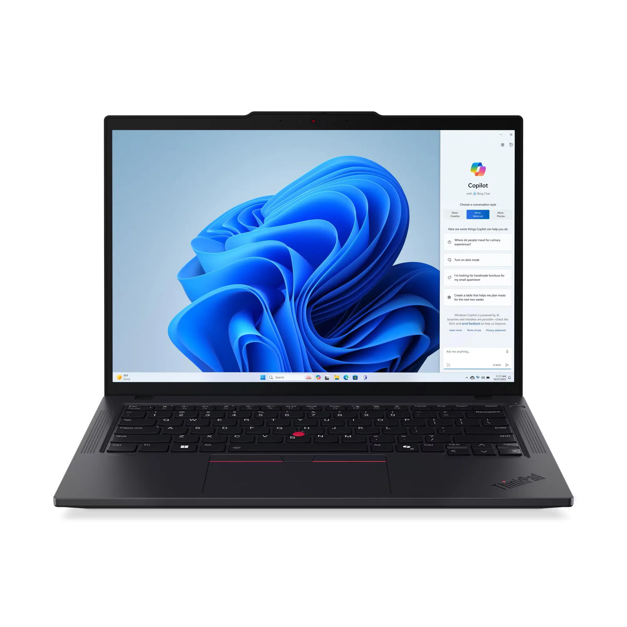 Lenovo ThinkPAD T14 Intel Core Ultra 7 155U 32GB 1TB SSD 14" WUXGA FreeDOS Co Pilot PC 21ML008MTX