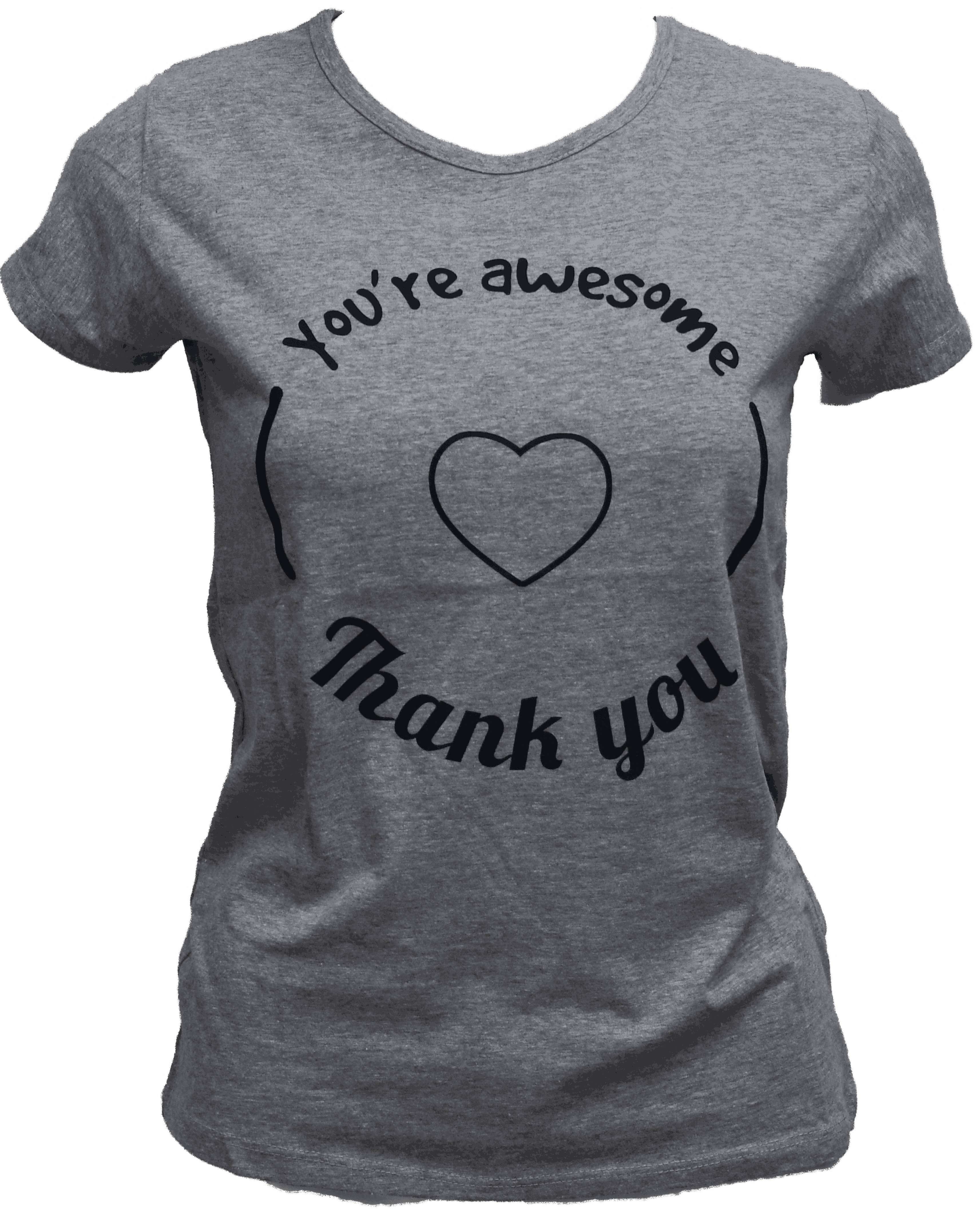 ER-011 Woman Grey Slim Fit T-Shirt