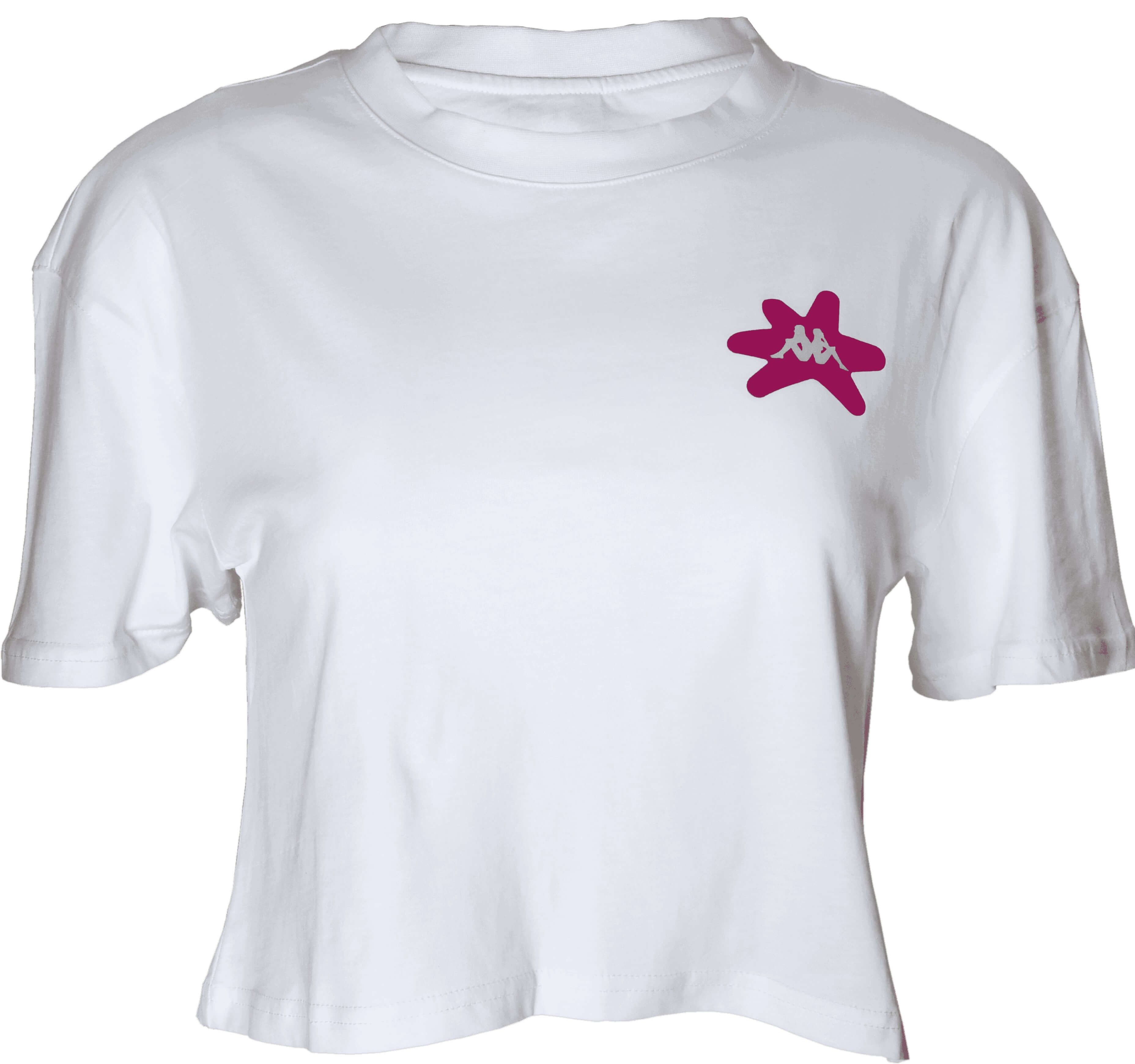 RM-011 Woman White Crop T-Shirt 