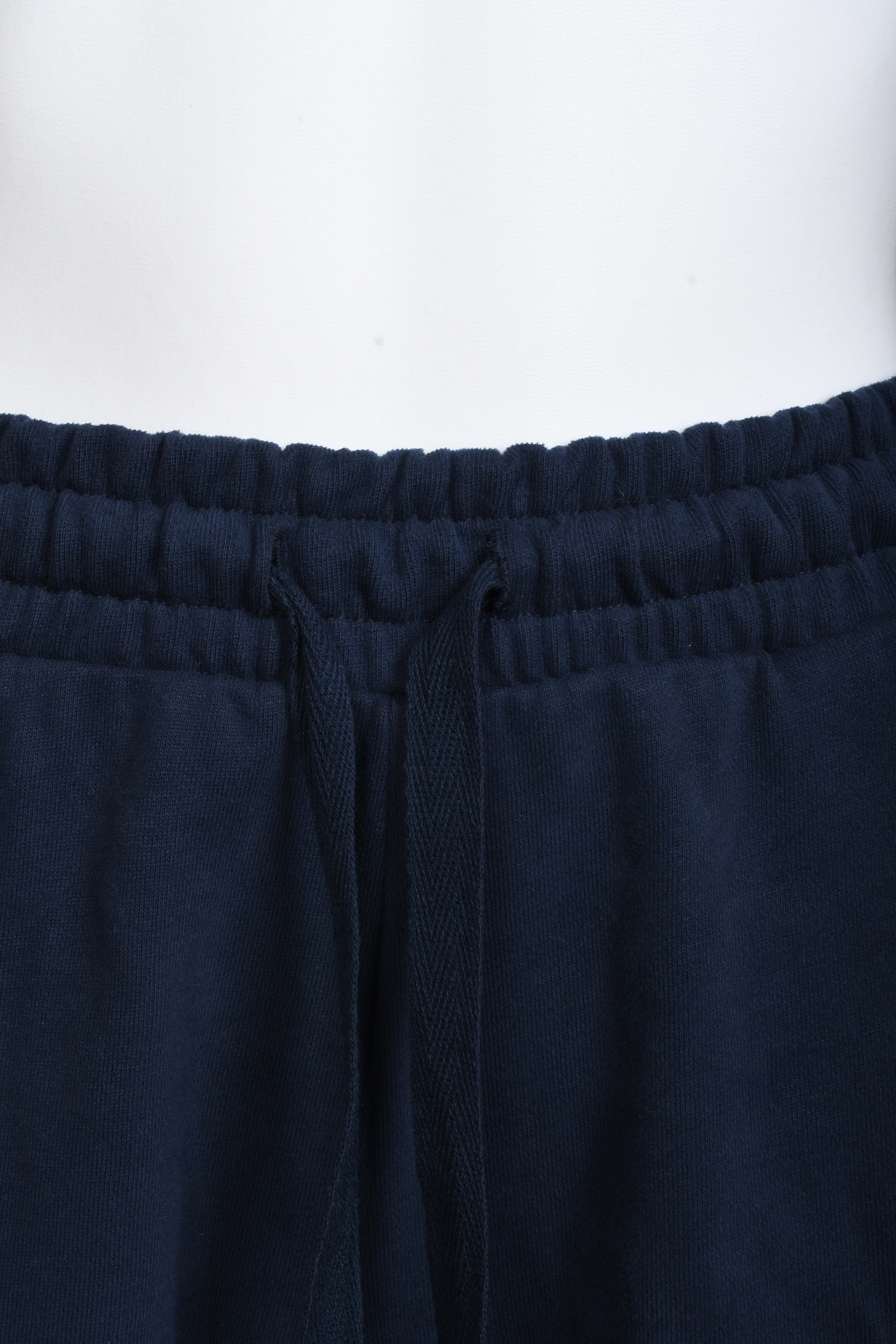RM-044 Woman Navy 3 Threads Cotton Shorts