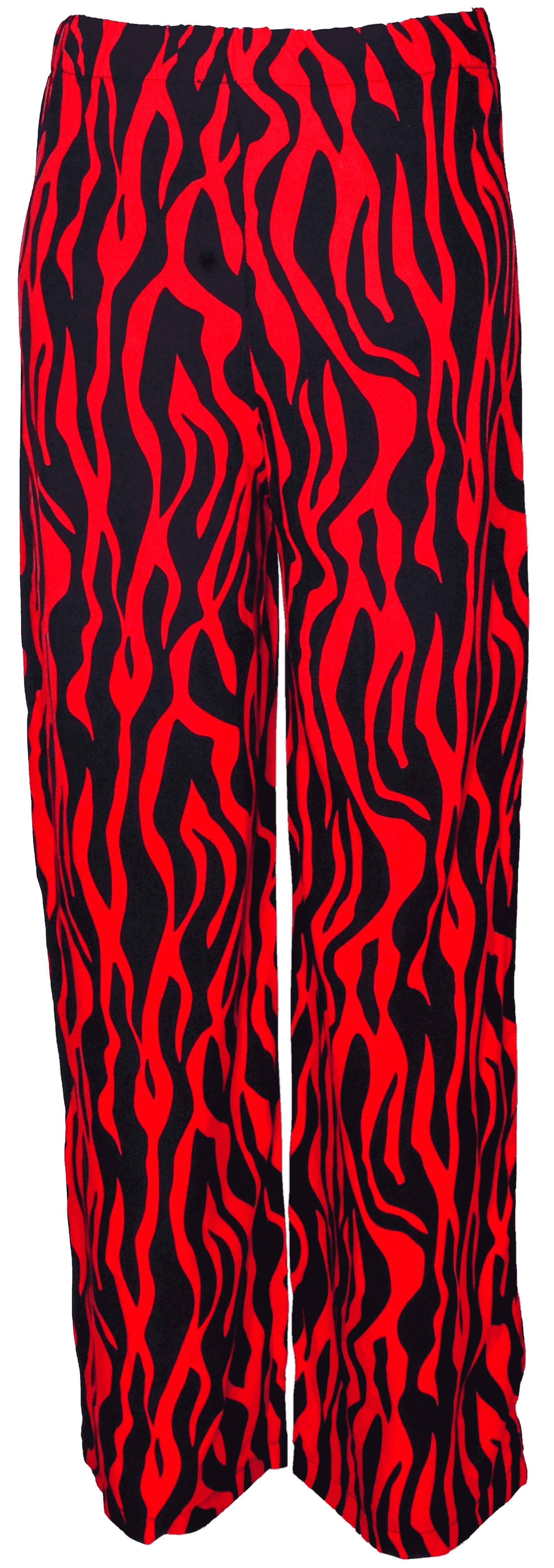 RM-018 Woman Red & Black Patterned Cotton Pants