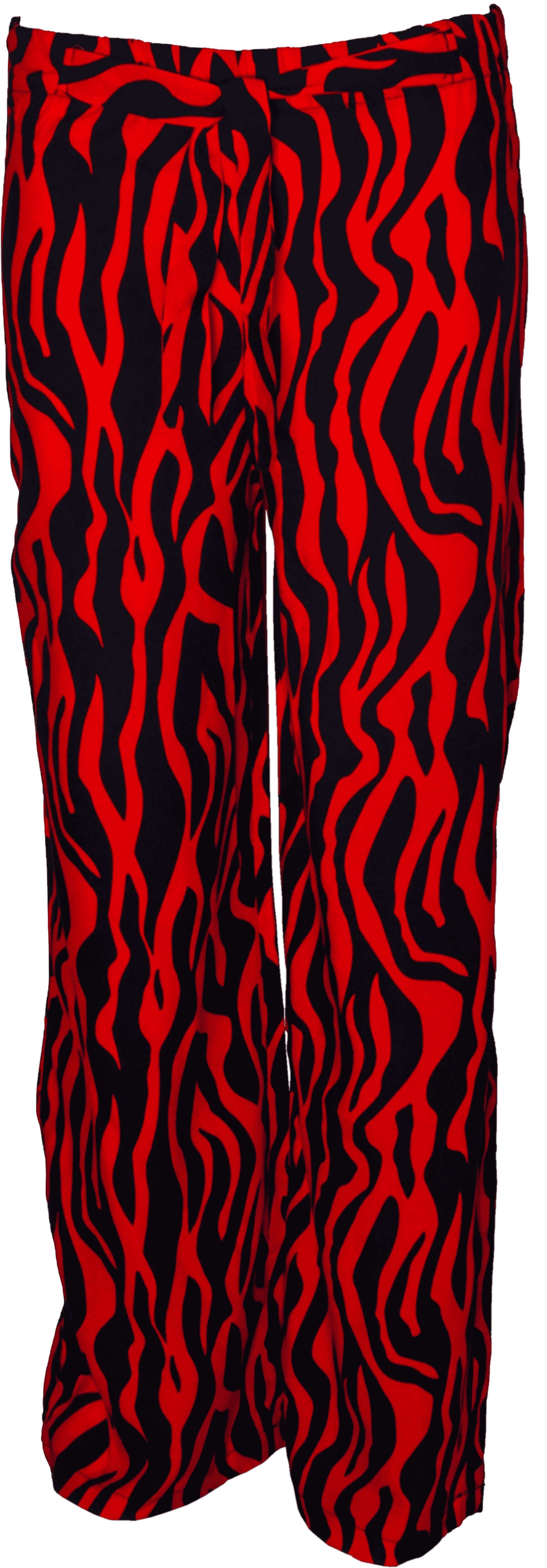 RM-018 Woman Red & Black Patterned Cotton Pants