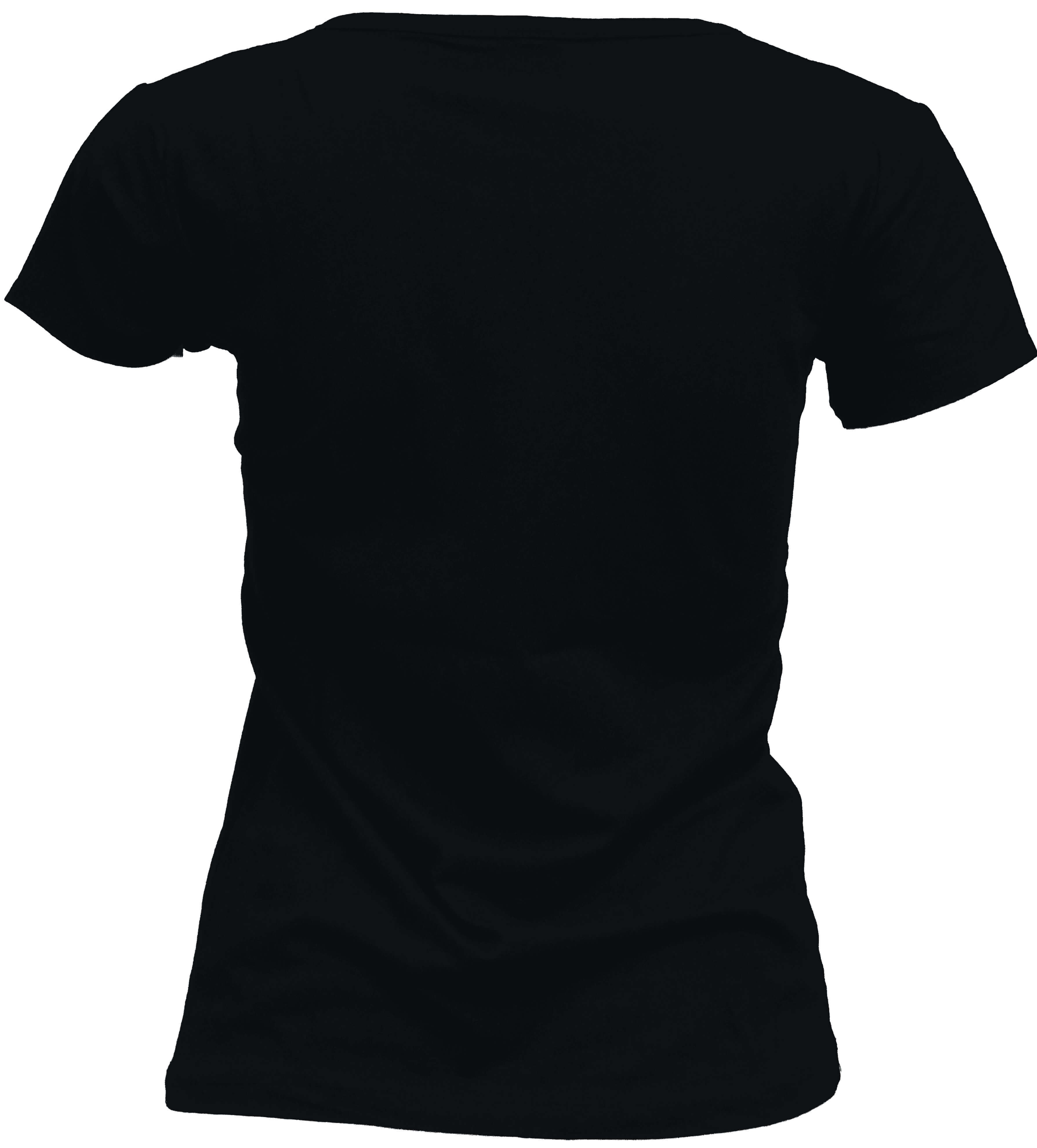 ER-010 Woman Black Slim Fit Tshirt