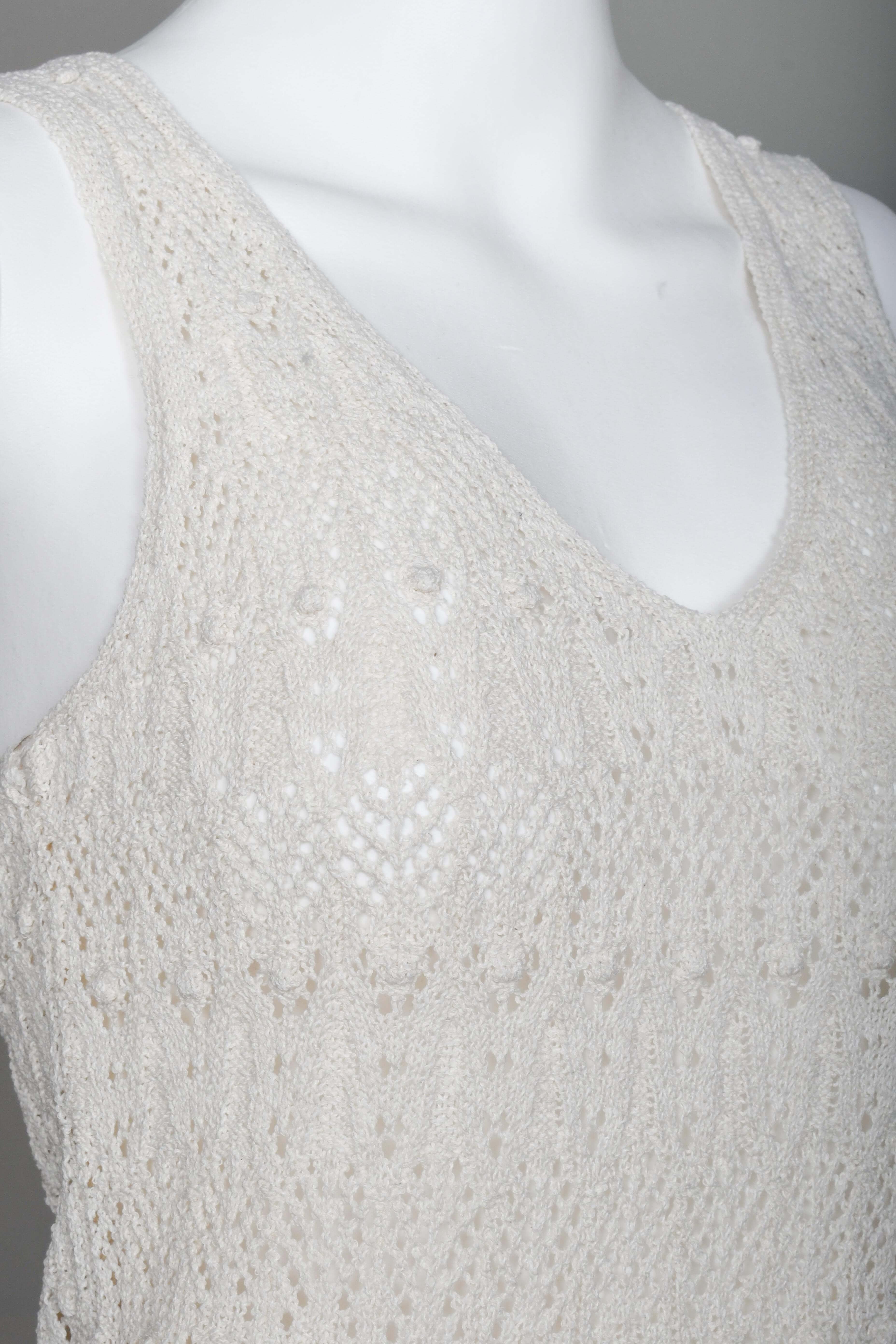 RM-025 Woman Cream Knit Blouse with Colored Lines Details