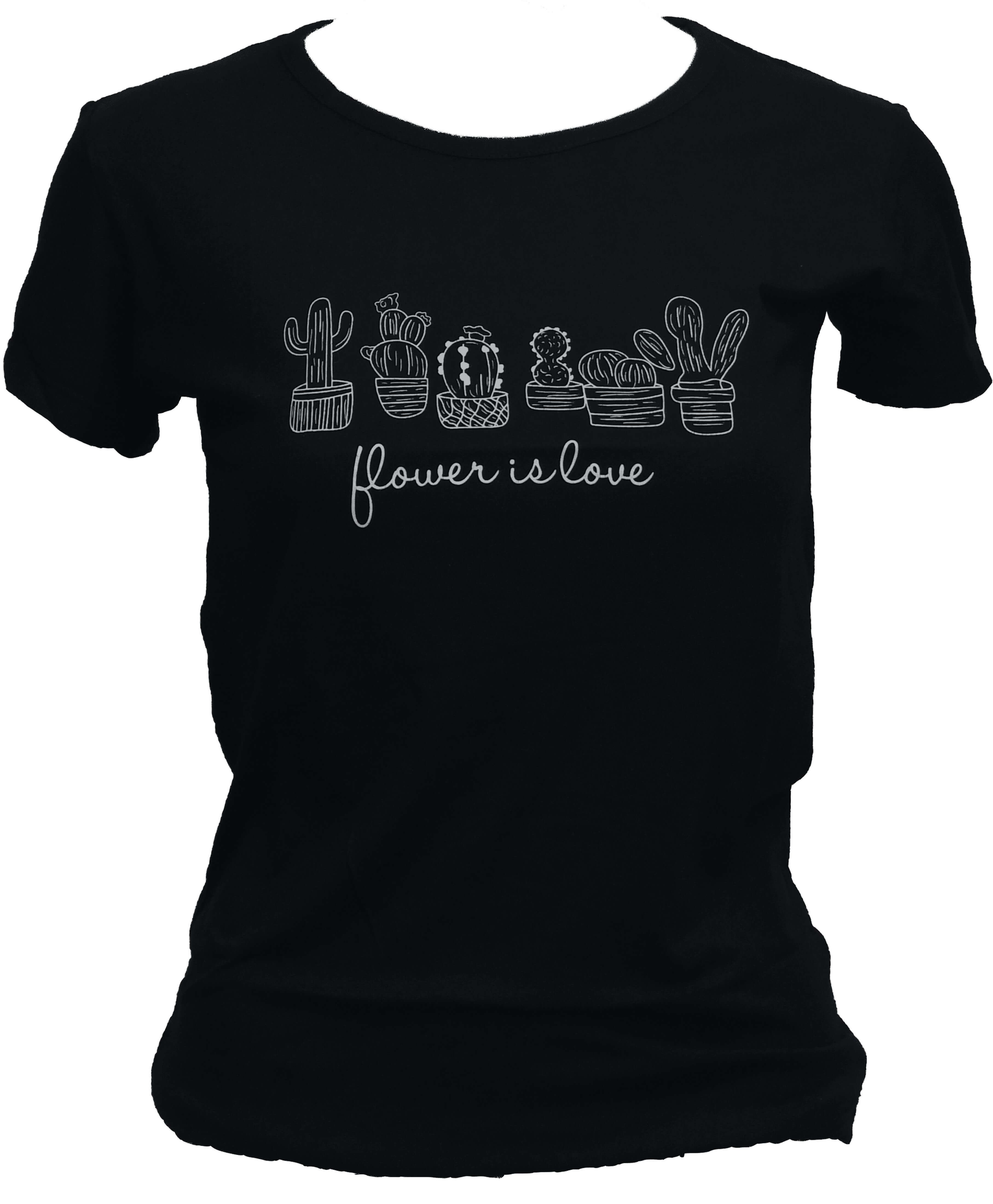 ER-012 Woman Black Slim Fit T-Shirt