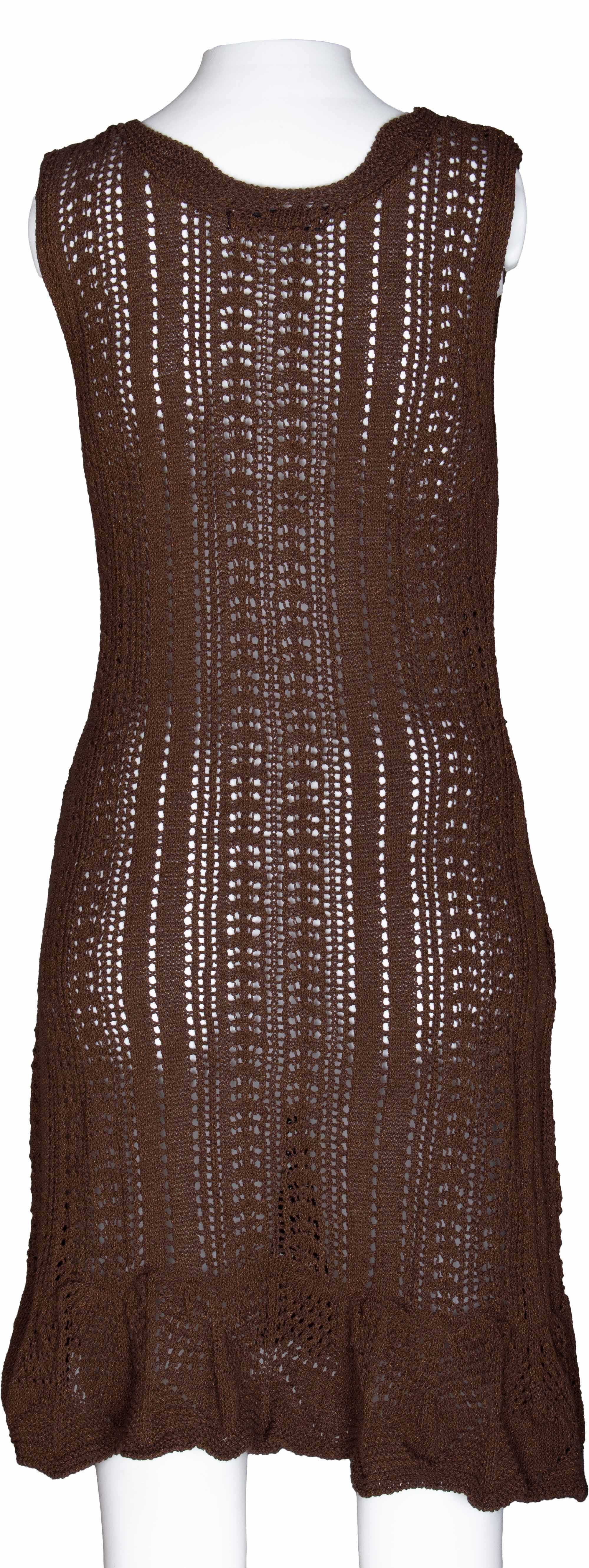 RM-057 Woman Brown Knit Dress
