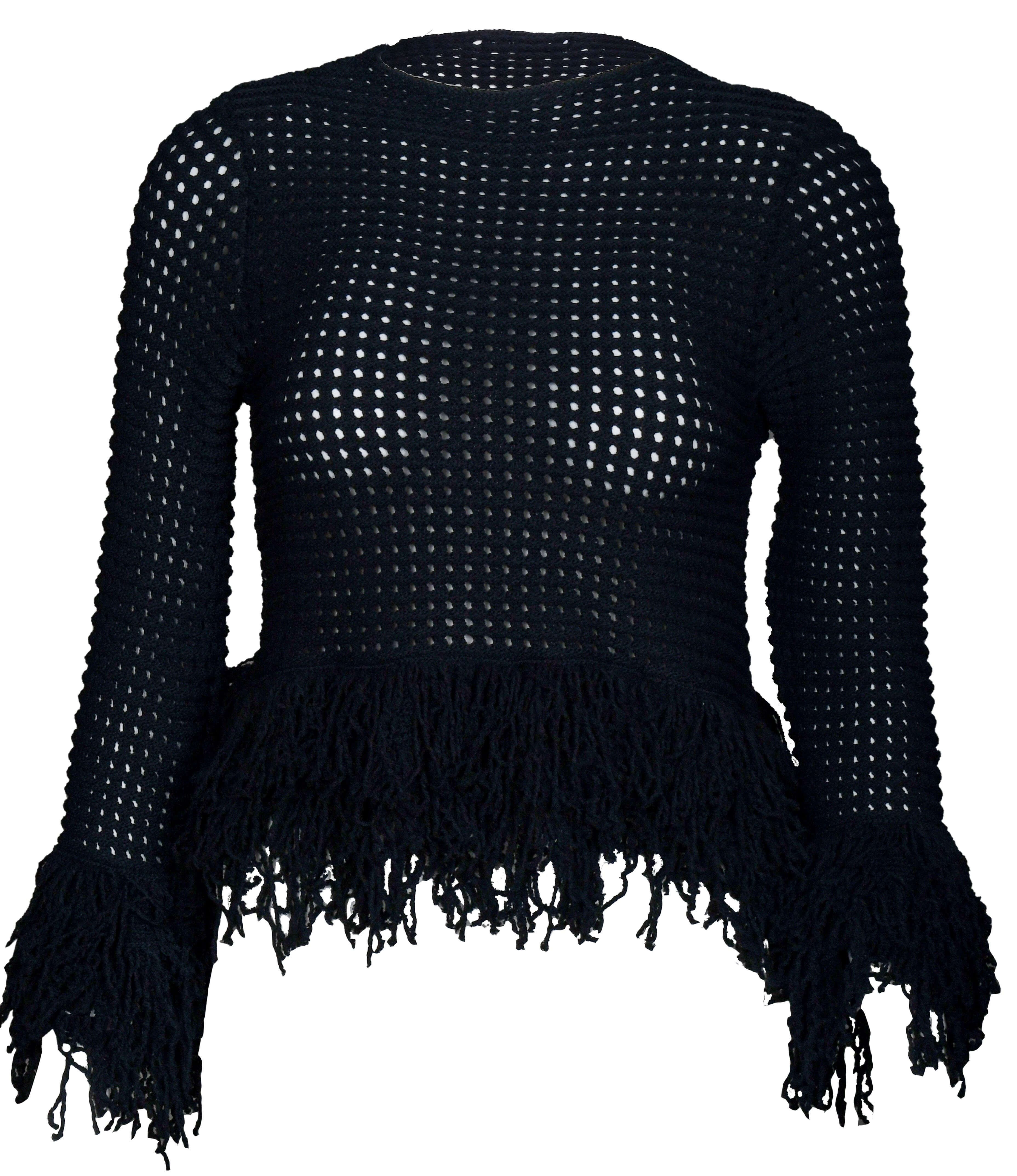 RM-019 Woman Black Knit Blouse