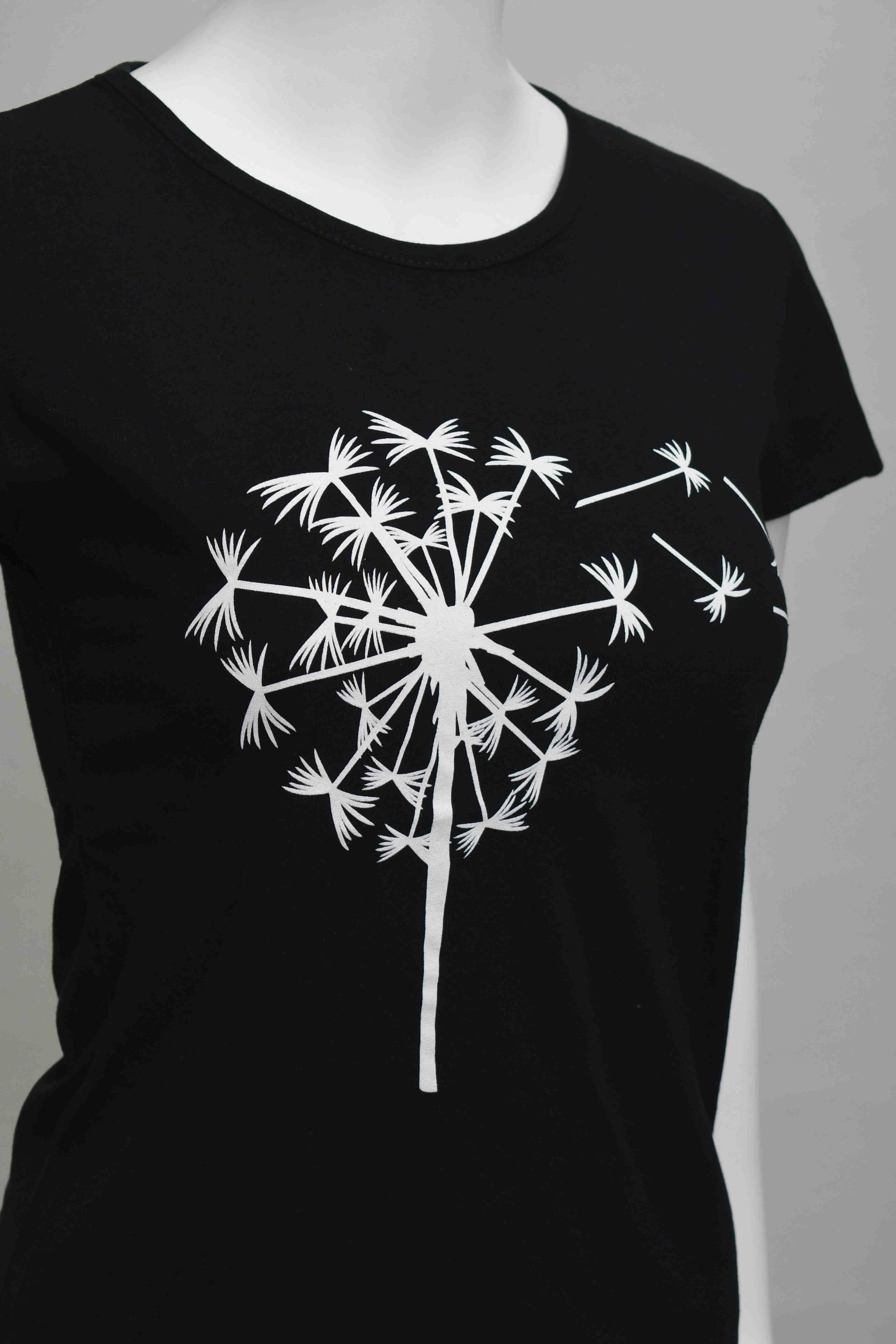ER-010 Woman Black Slim Fit Tshirt
