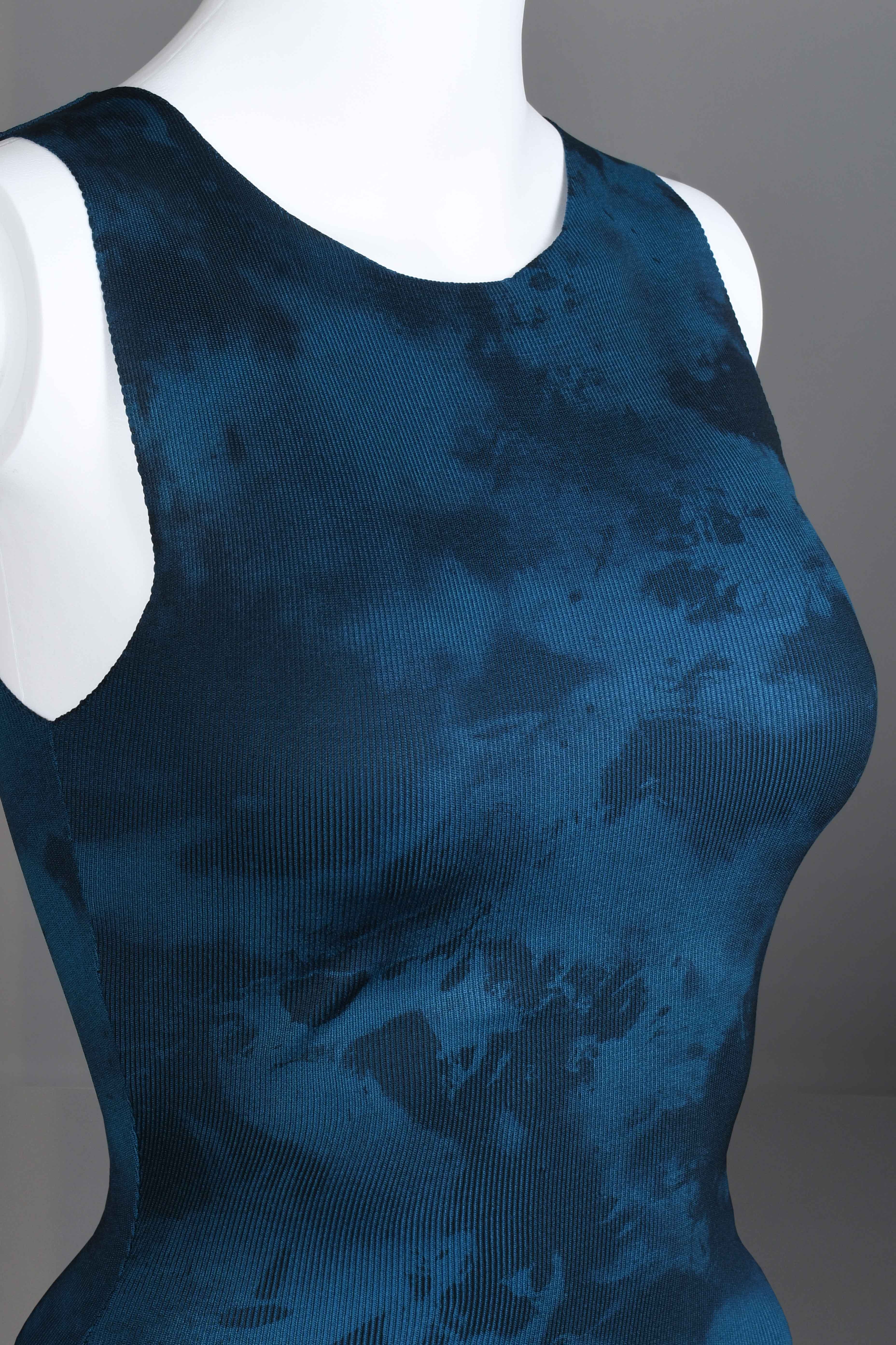 RM-032 Woman Blue Knit Dress