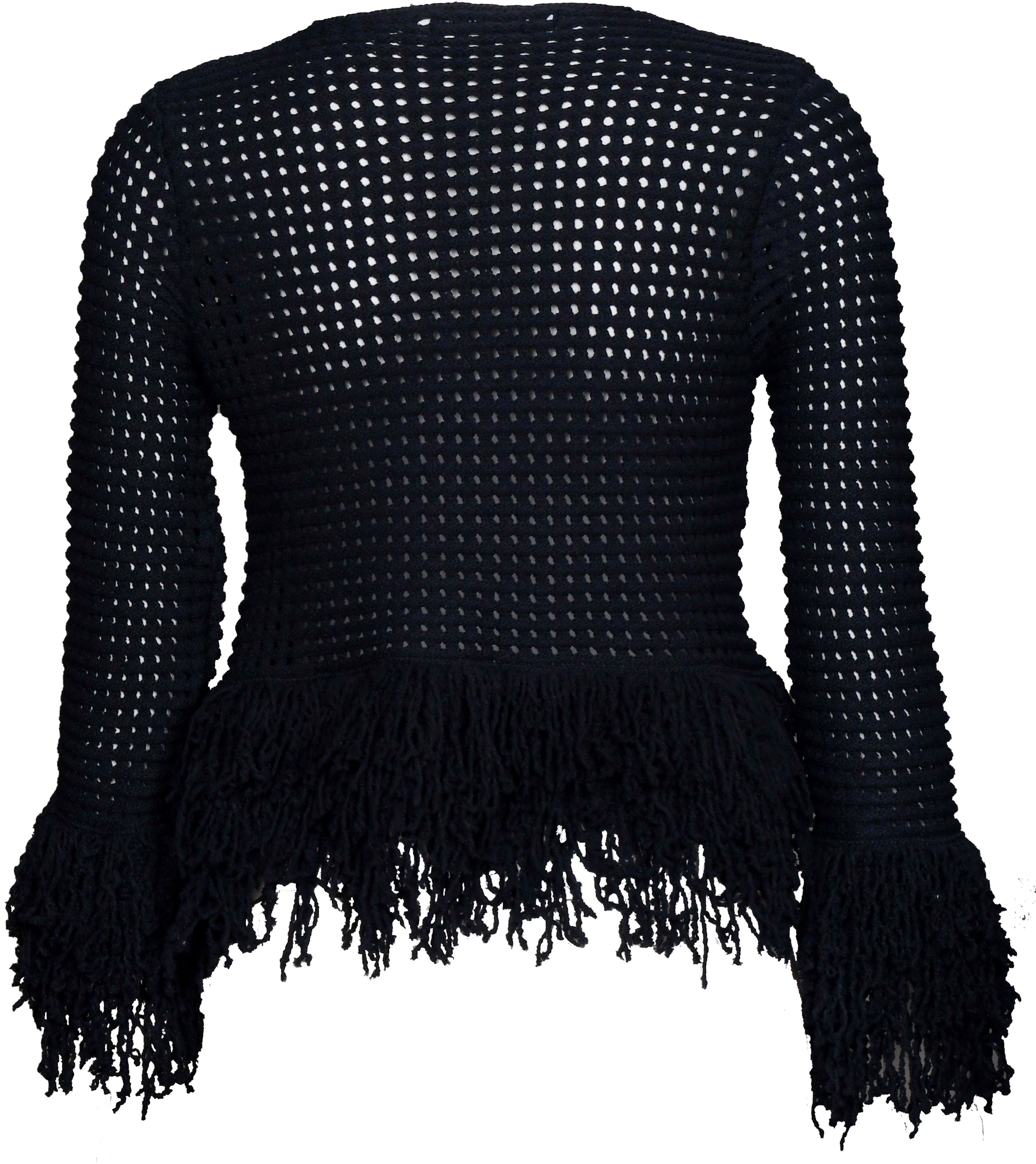 RM-019 Woman Black Knit Blouse