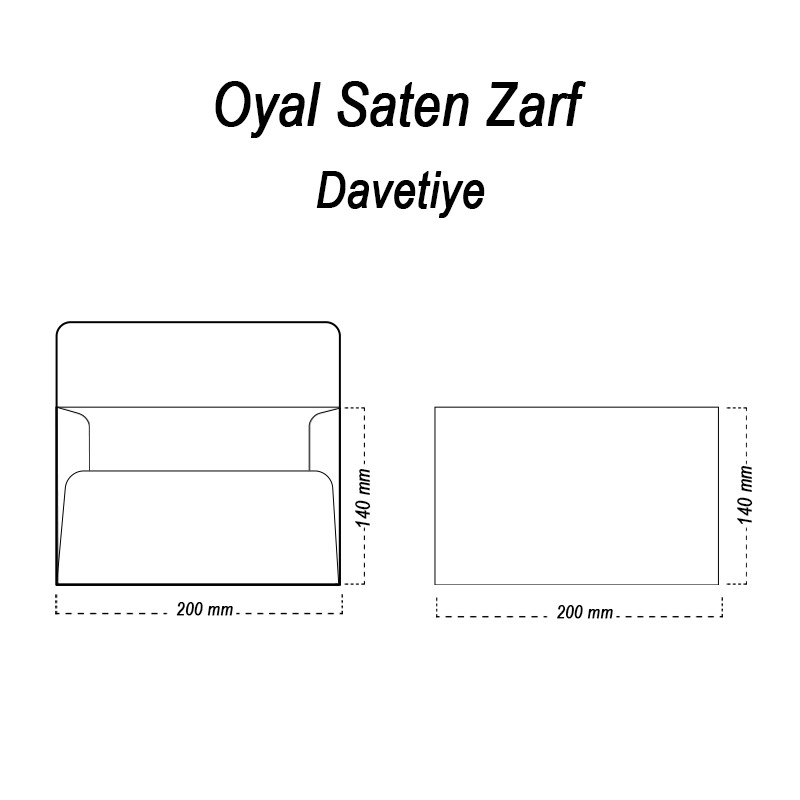 Oyal 14x20 160gr 50li Altın Saten Zarf