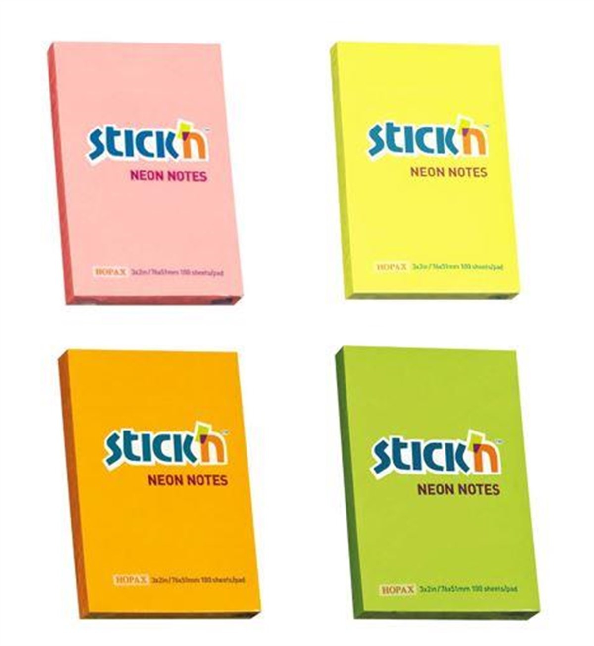 Gıpta Stickn 76x51 100 Yaprak Neon Sarı Yapışkanlı Not Kağıdı