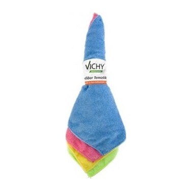 Vichy VH-4524 Eko 4 lü Kartelalı Overloklu Mikrofiber Bez