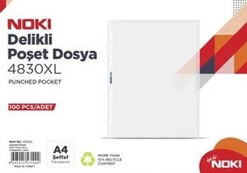 Noki 4830 A4 XL 100 lü Poşet Dosya