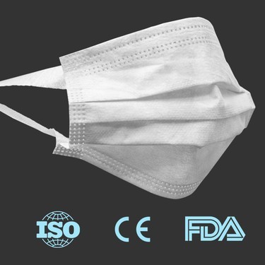 Cenermed 50 li Tek Kullanımlık Soft Guard 4 Beyaz Cerrahi Maske