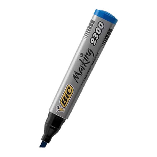 Bic 8209253 2300 Kesik Uçlu Mavi Markör Kalem