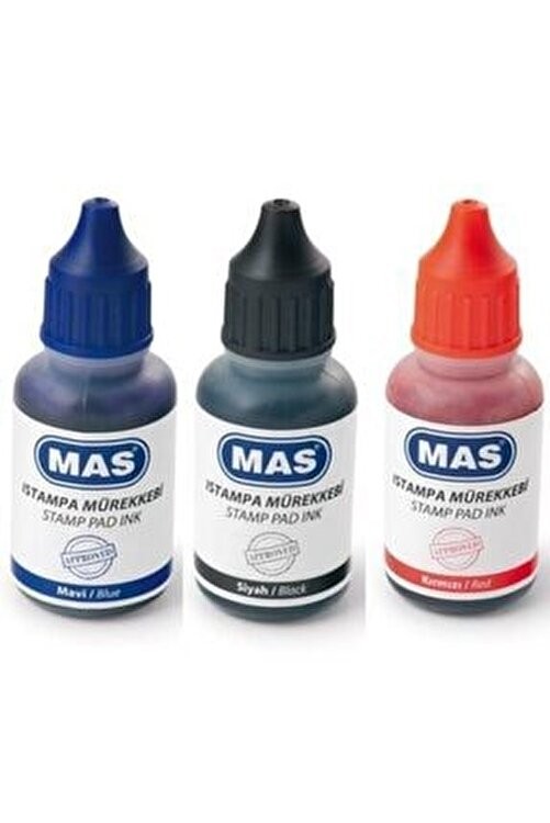 Mas 462 20 ml Siyah stampa Mürekkebi