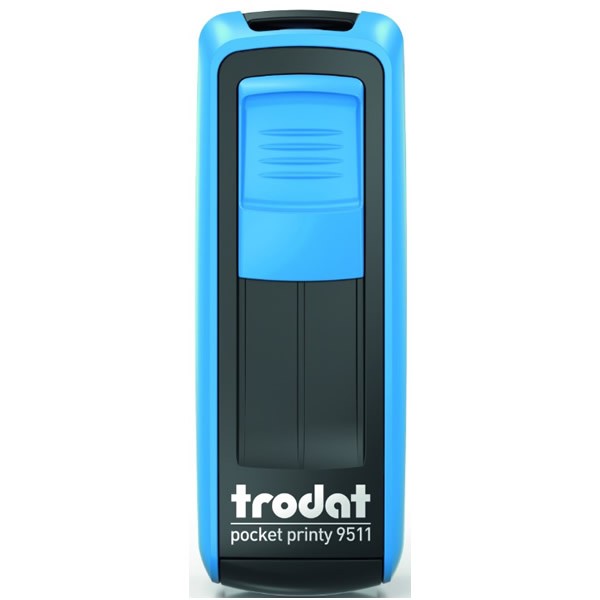 Trodat 9511 38x14 mm Mavi Gövdeli Kişisel Küçük Boy Kaşe