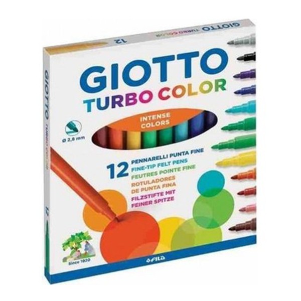 Giotto 416000 Turbo Color 12 Renk Keçeli Kalem