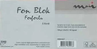 Moii 2507 25x35 cm 160 gr 10 Yaprak Fosforlu Renkli Spiralli Fon Blok