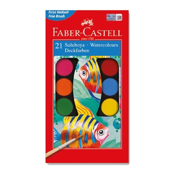 Faber Castell 21 Renk Büyük Boy Suluboya