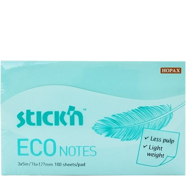 Gıpta Stickn 76x127 100 Yaprak Eco Notes Pastel Mavi Note Kağıdı