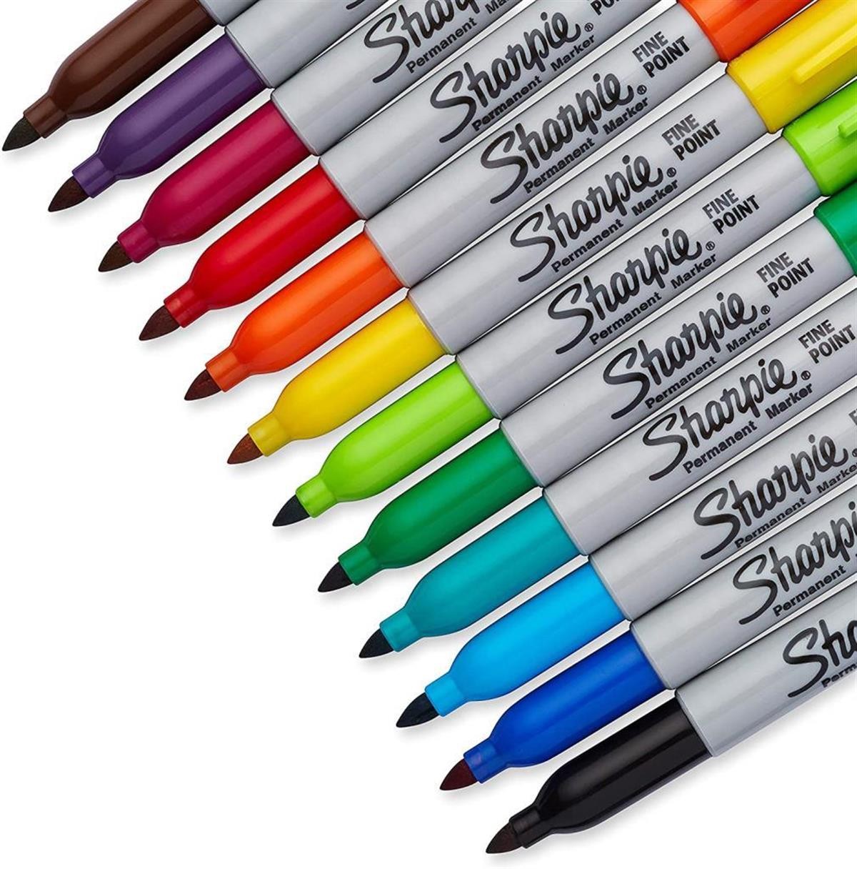 Sharpie 2065404 12 li Karışık Fine Permanent Markör Kalem