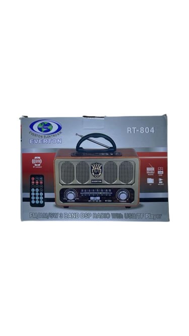 Everton RT-804 Bluetooth, Usb/Sd/Aux/Fm Radyo Nostalji Müzik Kutusu