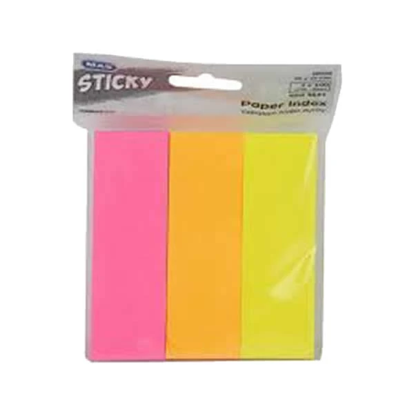 Mas 3664 25x76 100 Yaprak 3 Renk Yapışkanlı Kağıt Ayraç