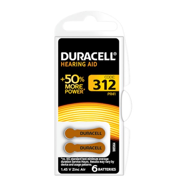 Duracell 312 6 lı Kulaklık Pili