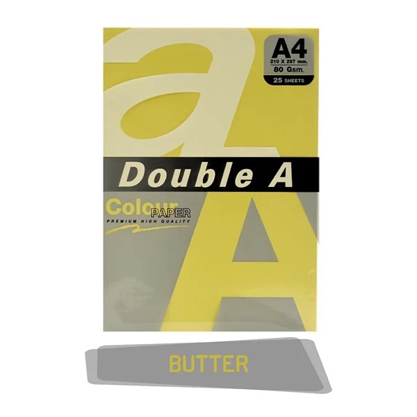 Double A A4 80gr 25li Pastel Butter Kağıt