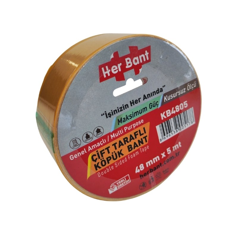 HERBANT 48MM X5MT ÇİFT TARAFLI KÖPÜK BANT
