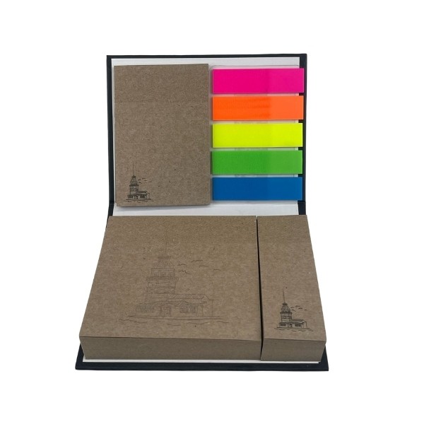 Umur 125 Yaprak A7 Not Defteri 4 Parçalı Galata Kulesi Post it