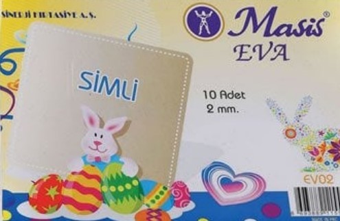 Masis EV02Y A4 10 lu Simli Yapışkanlı Eva