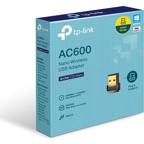 Tp-Link Archer T2U Nano 600 Mbps Kablosuz USB Adaptör