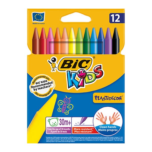 Bic 9457645 12 li Silinebilir Pastel Boya