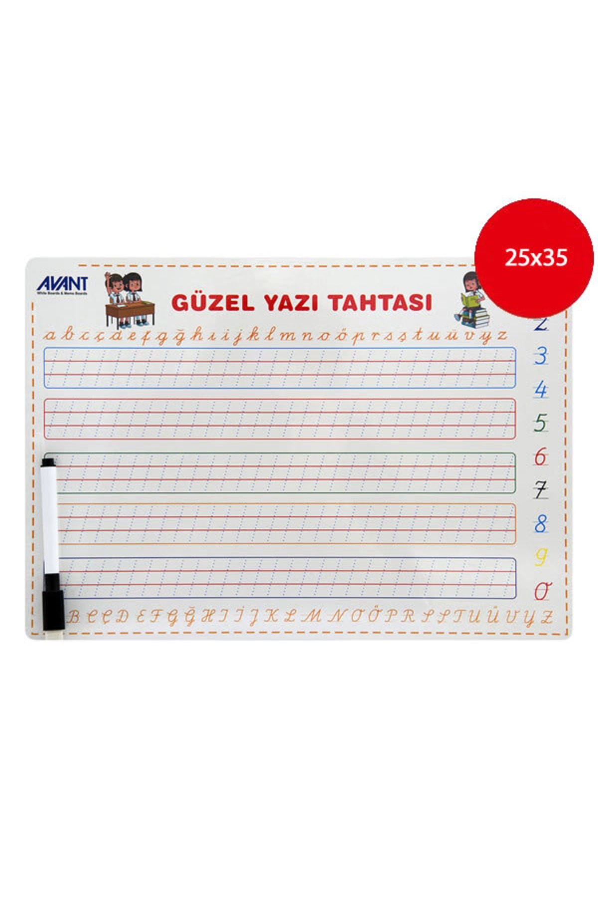 Avant 25x35 Çift Taraflı Güzel Yazı Tahtası