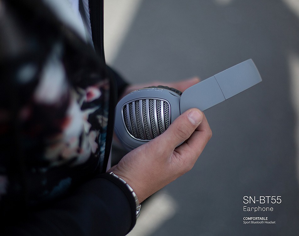 Snopy SN-BT55 DIAMOND TF Kart Özellikli Beyaz Bluetooth Kulaklık