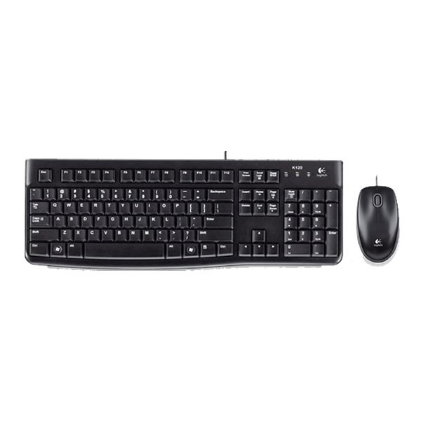 Logitech 920-002560 MK120 Siyah Q Usb Kablolu Klavye Mouse Set