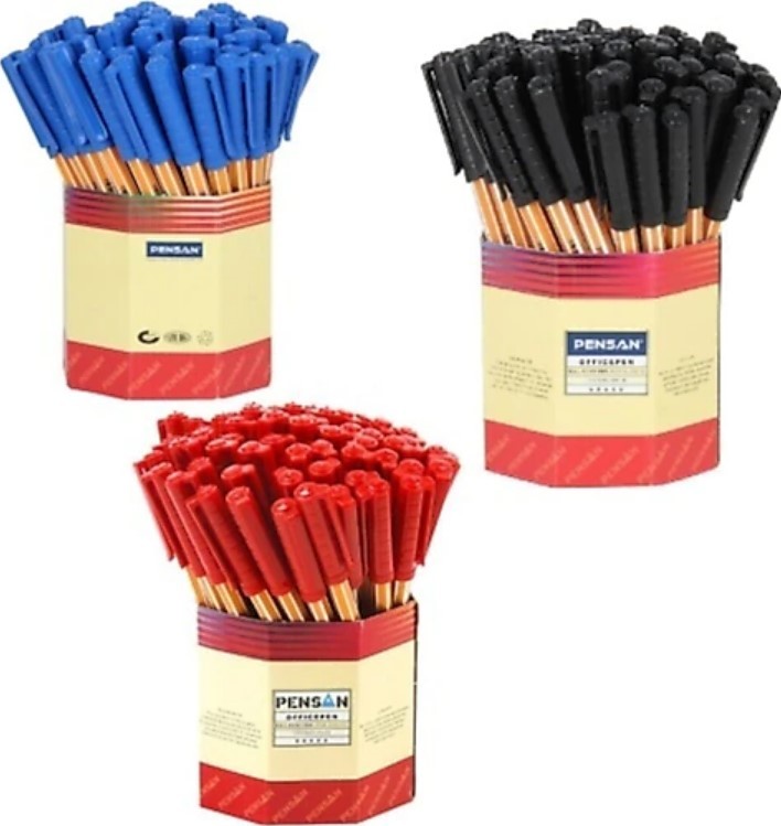 Pensan Officepen 60 lı 1,0 mm Mavi Tükenmez Kalem
