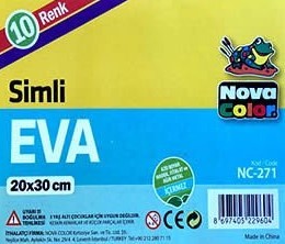 Nova Color NC-271 20x30 cm 10 lu Simli Eva 