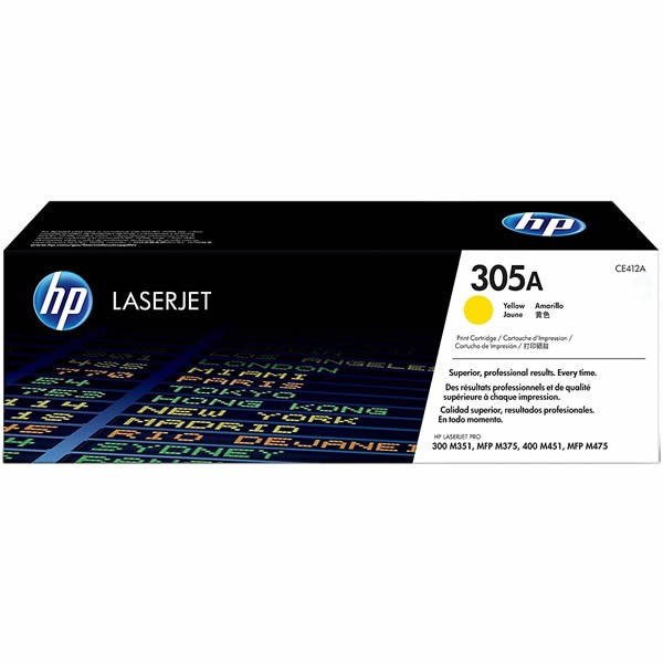 Hp Ce412A 305A Laserjet Sarı Orjinal Toner