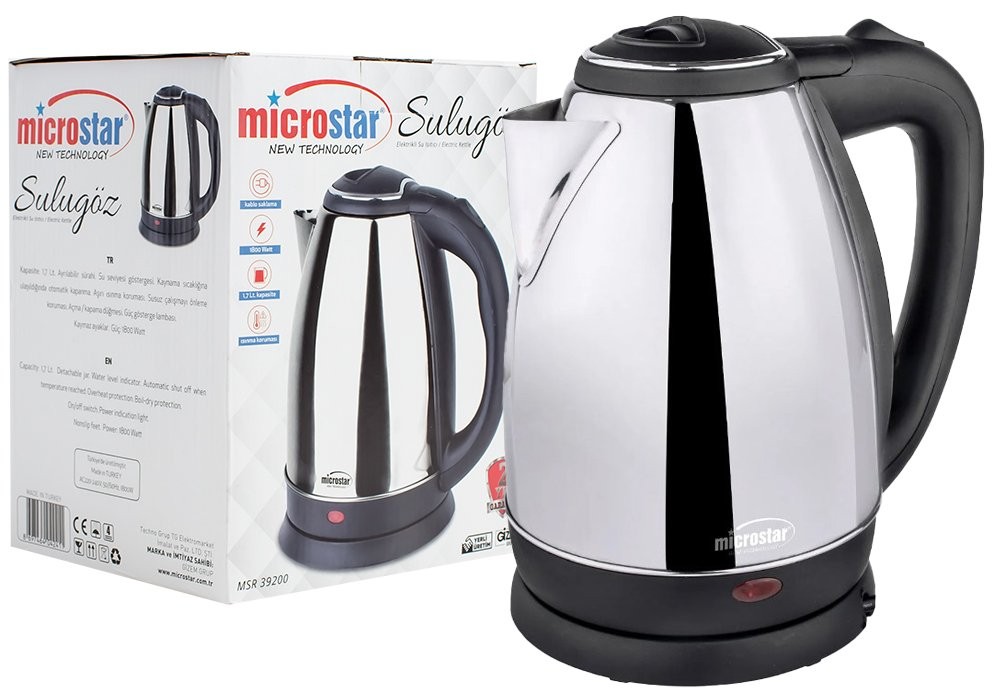 Microstar 1800w 1.7 lt Sulu Göz Su Isıtıcı