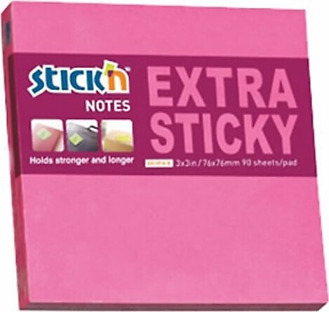 Gıpta Stickn 76x76 90 Yaprak Ekstra Yapışkanlı Pastel Pembe Not Kağıdı