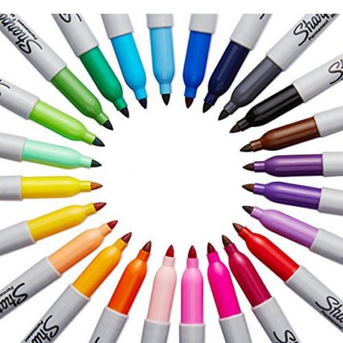 Sharpie 2157670 Fine Permanent Mystic Gems 5 li Markör Kalem
