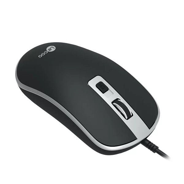 Lenovo Lecoo MS104 USB Kablolu 1600DPI 4 Tuşlu Optik Mouse Siyah