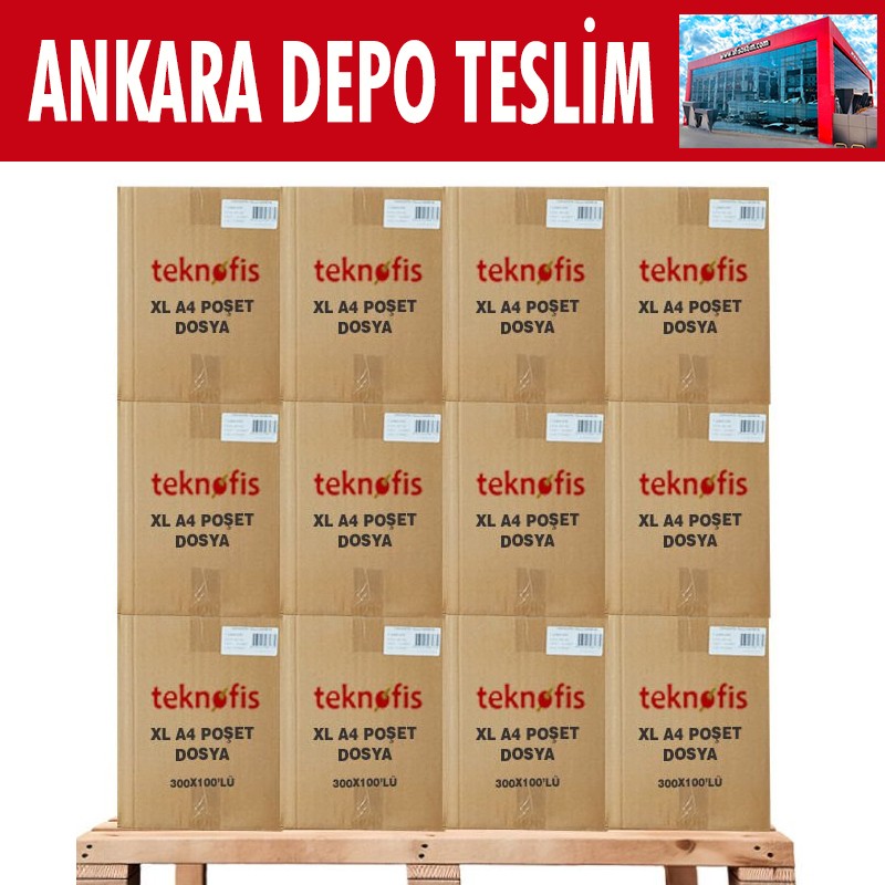 Teknofis A4 XL 30x100 lü Poşet Dosya