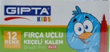 Gıpta K4151 12 li Fırça Uçlu Keçeli Kalem